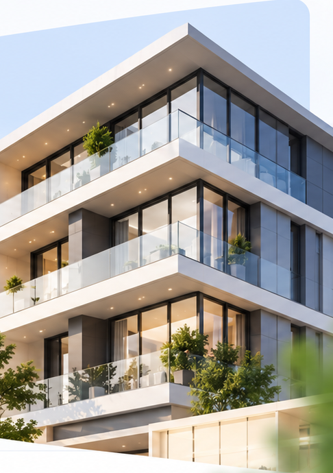 Modern real-estate building